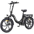 bici elettrica mileport 1 250w 36v13ah 20'' shimano 7 velocità nera