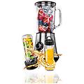 mpm mbl-15m frullatore 1 l 2 bottiglie smothie to go 0 6 l senza bpa 2 velocità + pulse 450w