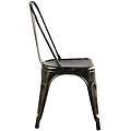 Milani Home Agatha Set Di 4 Sedie In Metallo Nero Antico