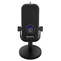 microfono da tavolo cardioide usb-c solum voice s con filtro anti-pop e jack da 3 5 mm