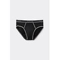 slip uomo in cotone superior con logo uomo nero taglia 3