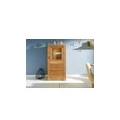 credenza in legno di quercia selvatica 73x40x142 oliato marrone kent #306
