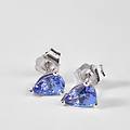 orecchini lobo punto luce jasmine oro bianco tanzanite collezione jasmine oro bianco