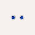 orecchini lobo punto luce silver rainbow argento rodiato cubic zirconia collezione silver rainbow