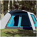 - tenda familiare con portico 9 persone blu a rilascio rapido