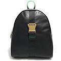 - borsa donna love zaino ecopelle nero / verde b23mo163 jc4372 media
