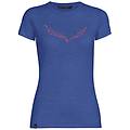 solid dri-release t-shirt trekking donna blue/red i48 d42