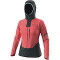 traverse dst w giacca softshell donna light red/dark blue/light blue l
