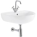lavabo colibrì 55 cm monoforo sospeso bianco lucido