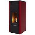 stufa a pellet canalizzabile teia kw 10 bordeaux comfort air 10 s2 new