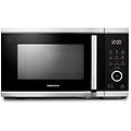 md 11499 nero acciaio inox microonde combinato superficie piana 25 l 900 w (50073421)