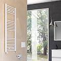 termoarredo scaldasalviette opera in acciaio bianco 120 x 55 cm