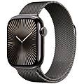 watch series 10 serie 10 gps + cellular 42mm cassa in titanio color ardesia con loop in maglia
