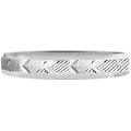 fede classica diamantata 3mm oro bianco collezione fede fantasia 750/1000 oro bianco