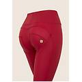 pantaloni push up wr. up vita alta superskinny similpelle deep claret donna large