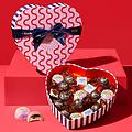 confezione regalo cuore con cioccolatini assortiti 240 g