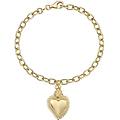 bracciale con charms pendenti donna argento 925 gioiello sacro cuore brscg3