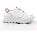 sneakers con zeppa da donna bianco e rosa con lacci taglia 35