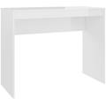 scrivania in compensato bianco lucido 90x40x72 cm