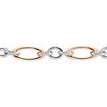 bracciale catena lady code acciaio bicolore bianco / rosa collezione lady code bicolore bianco /
