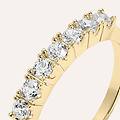 anello riviere golden dream placcato oro giallo cubic zirconia collezione golden dream misura 52