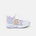 sneaker per bambine con luci bianco