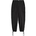 pantaloni cargo in canvas tinto capo