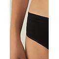 slip in cotone vita semi-alta donna nero taglia 4