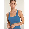 top sportivo seamless supporto medio con inserti a costine ashleigh blue donna exsmall/small