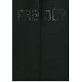 felpa con zip collo alto e fondo asimmetrico deep forest donna medium
