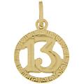 ciondolo portafortuna 13 oro giallo gl101160