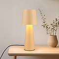 lampada da tavolo nubian beige altezza 40 cm metallo e27