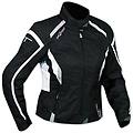 a-pro giacca moto donna impermeabile 4 stagioni scooter sport custom lady bianco xs
