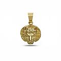 ciondolo testa di leone oro giallo 18 kt gl101957