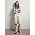 - t-shirt in lino con scollo a v donna blu chiaro taglia xs