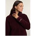 giacca da donna in pile sherpa con collo alto e zip fig donna small