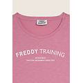 t-shirt training in jersey fiammato cashmere rose donna extra small
