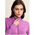 felpa comfort in jersey con zip e collo alto cattleya orchid donna extra small