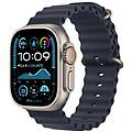 watch ultra 2 gps + cellular 49mm cassa in titanio con navy ocean band