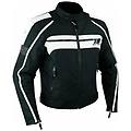 a-pro giacca moto sport custom impermeabile sfoderabile tessuto cordura bianco m