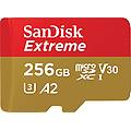 sandisk 256 gb extreme scheda microsdxc per gaming mobile fino a 190 mb/s prestazioni app a2 uhs-i