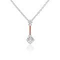 collana argento 925 con pendente donna ins028ct513rswh