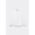 camicia corta jacquard donna bianco l