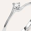 anello solitario firmamenti oro bianco diamante collezione firmamenti misura 56 oro bianco