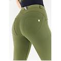 pantaloni push up wr. up curvy gamba skinny cotone organico capulet olive donna small