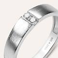 anello fedina silver collection argento rodiato cubic zirconia collezione silver collection misura
