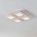 plafoniera led padrogiano-z a 4 luci 45 x 45 cm