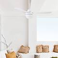 ventilatore da soffitto con luce megara bianco ø 122 cm silenzioso