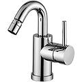 miscelatore bidet con canna orientabile serie birillo bi138cr cromato ottone
