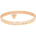 bangle lady message acciaio rosato disney e cristalli collezione lady message rosa